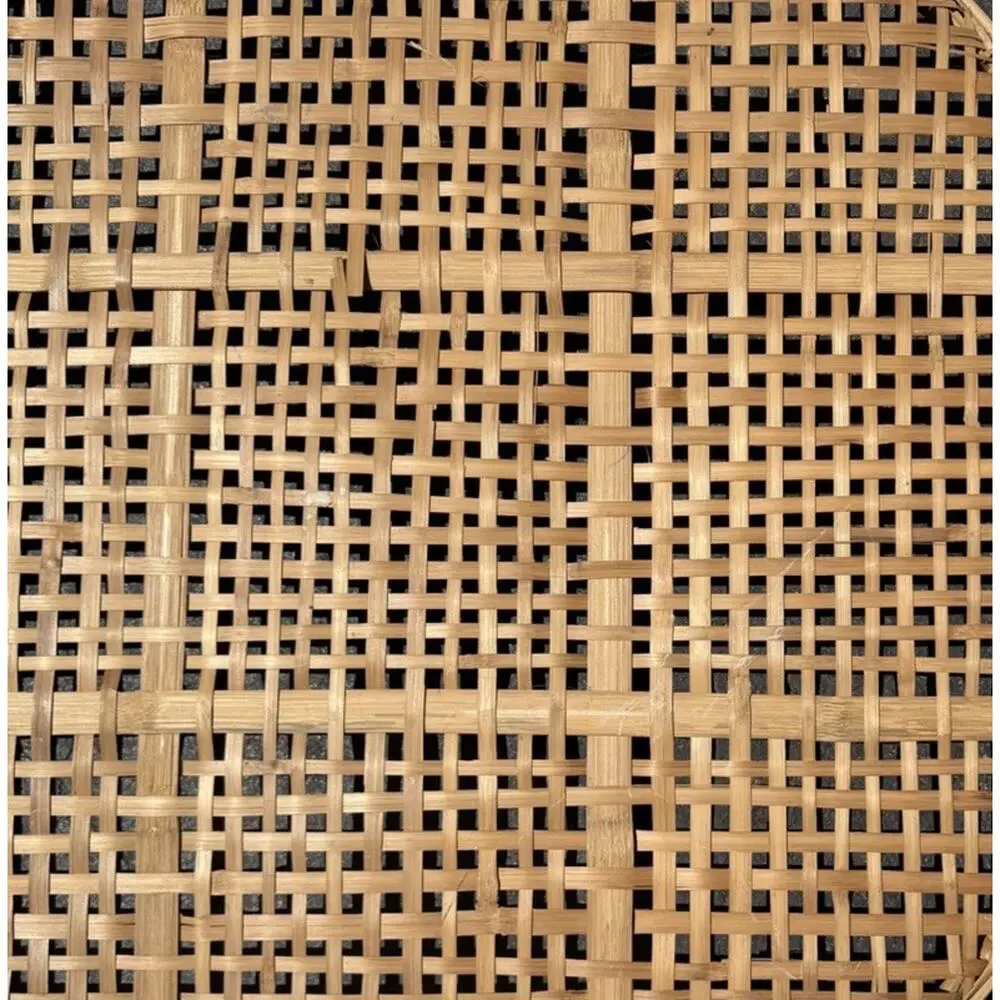 Large MCM Mid-Century Shallow Winnowing Basket 33” Vintage 3552-C